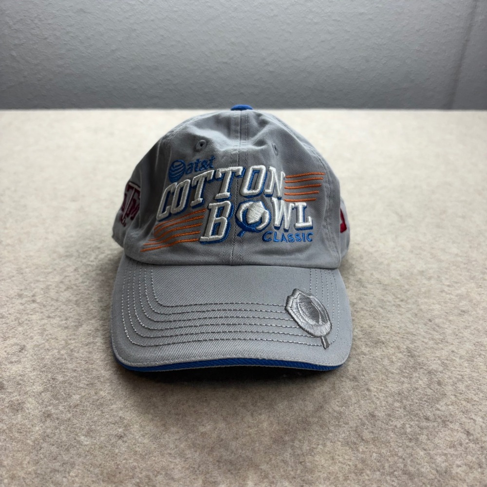 NCAA 2013 AT&T Cotton Bowl Classic Hat Texas A&M vs Oklahoma OU Grey Adjustable